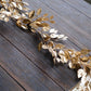 6ft Metallic Gold Magnolia Leaf Hanging Vine, DIY Craft Table Garland Wreath