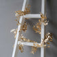 6ft Metallic Gold Magnolia Leaf Hanging Vine, DIY Craft Table Garland Wreath
