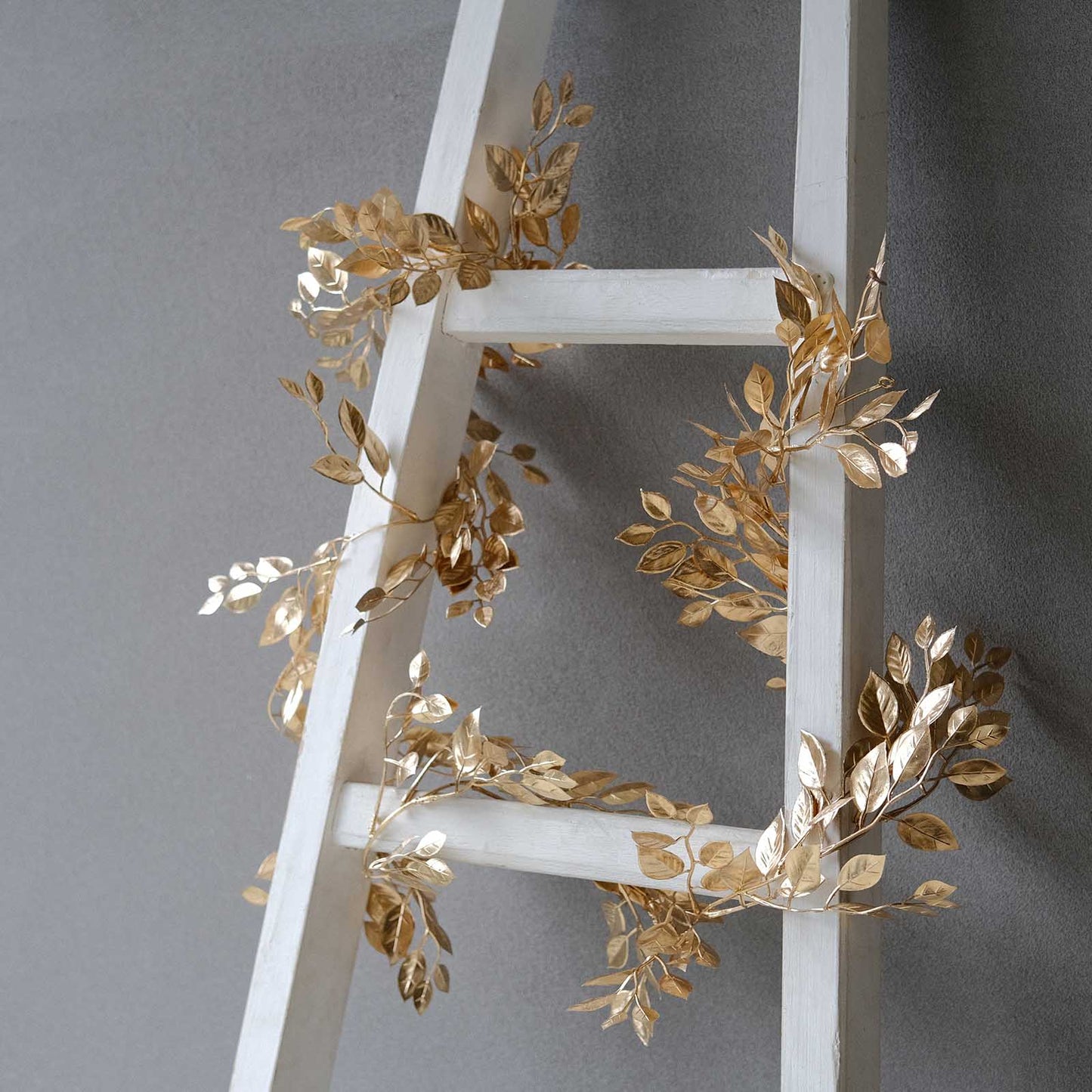 6ft Metallic Gold Magnolia Leaf Hanging Vine, DIY Craft Table Garland Wreath