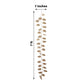 7ft Metallic Gold Artificial Monstera Leaf Hanging Vine Plant