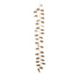 7ft Metallic Gold Monstera Leaf Hanging Vine Plant, Faux Tropical Garland