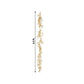 6.5ft metallic gold artificial ivy leaves garland for decor.