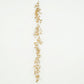 6.5ft metallic gold artificial ivy leaves garland for decor.
