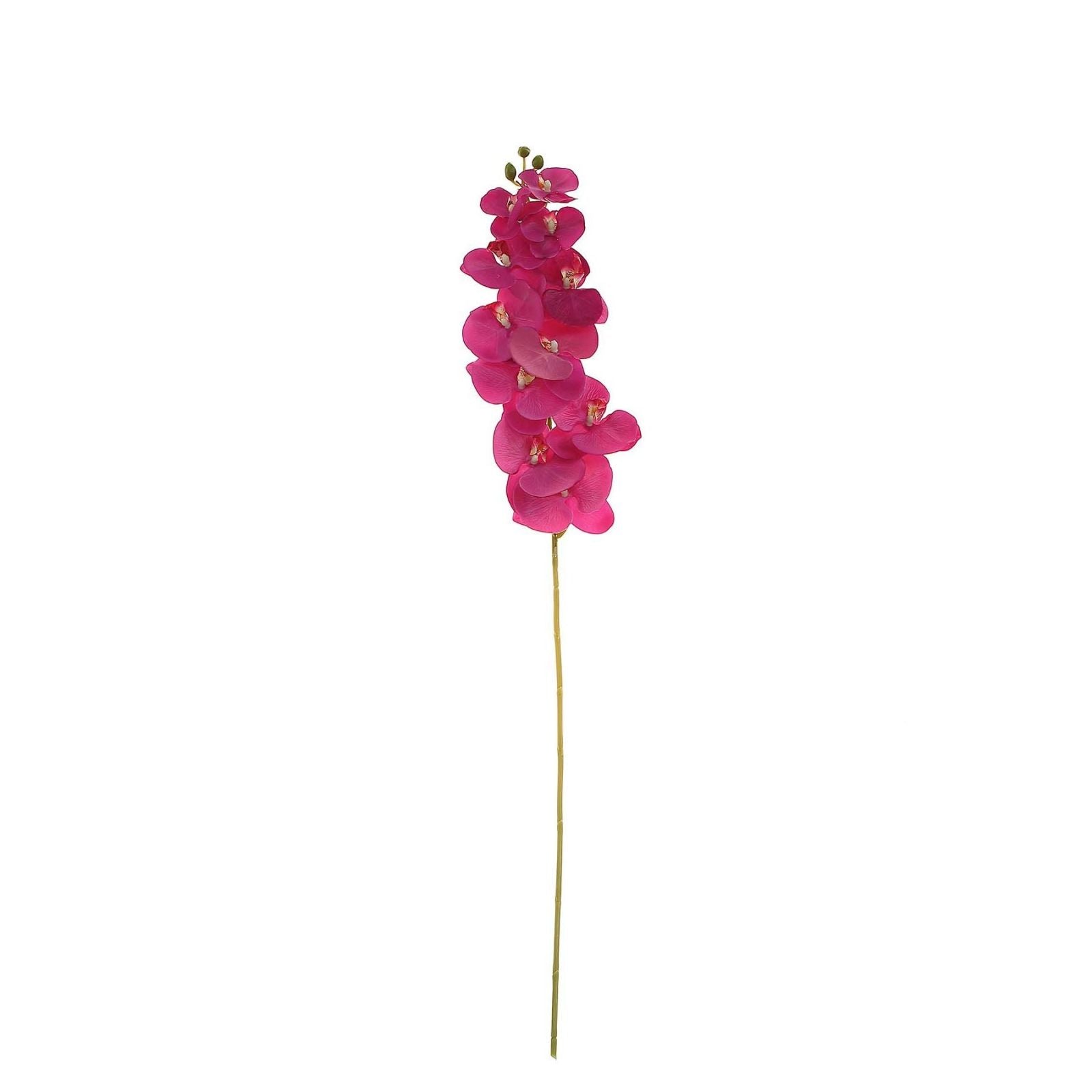 2 Stems | 40" Tall Fuchsia Artificial Silk Orchid Flower Bouquets