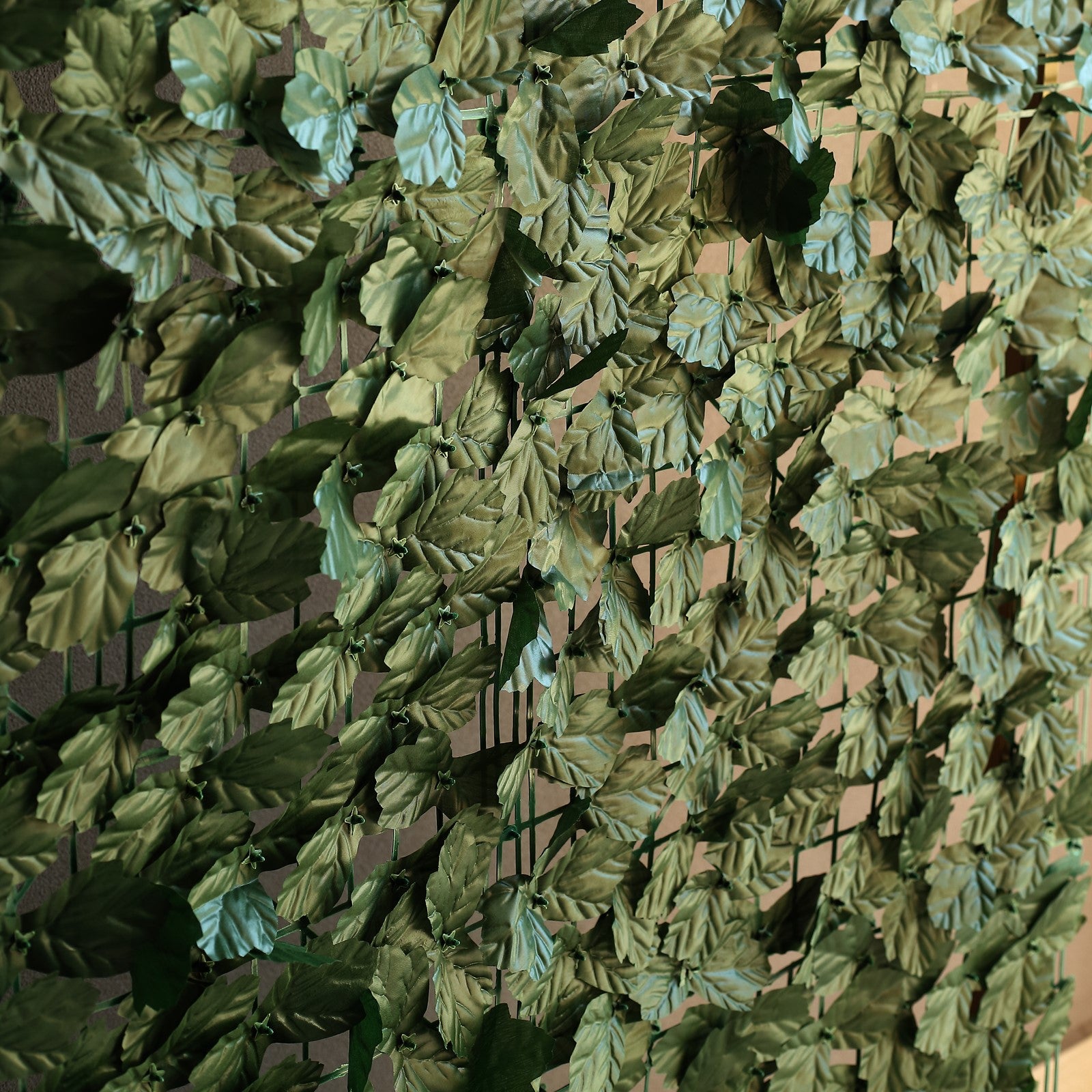 12 Pack Dark Green Artificial Ivy Hedge Privacy Screen Fence Wall Panel, Faux Leaf Greenery Backdrop Garden Decor - 32 Sq. ft.