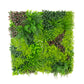 Artificial Greenery Wall Backdrop Panels, 40"×40" Grass Panels with Mixed Fern and Ivy Leaves, UV-Protected for Outdoor Use – 2 Panels, Covers 22 Sq. Ft.