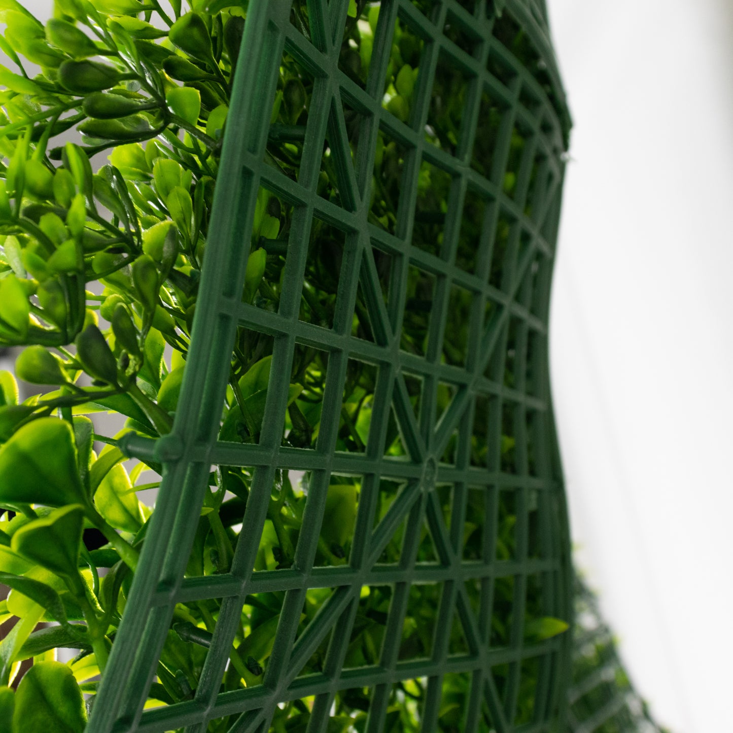 Artificial Boxwood Greenery Wall Panels, 40"×40" Grass Panels with Variegated Leaves and White Flowers, UV-Protected Backdrop for Outdoor Decor – 2 Panels, Covers 22 Sq. Ft.