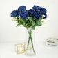 Bouquet Of Navy Blue Silk Roses Bouquet Made Of Silk Material