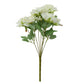 2 Bouquets | 17" Ivory Real Touch Artificial Silk Rose Flower Bushes