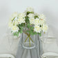 2 Bouquets | 17" Ivory Real Touch Artificial Silk Rose Flower Bushes