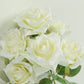 2 Bouquets | 17" Ivory Real Touch Artificial Silk Rose Flower Bushes