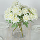 2 Bouquets | 17" Ivory Real Touch Artificial Silk Rose Flower Bushes