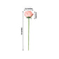 Pink artificial silk rose, single stem, 12 inches tall. Perfect for bouquets.