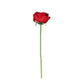 10 Pcs 12" Artificial Silk Roses - Red, Single Stem Rose for Flower Bouquet Arrangements