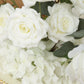 4-Pack White Artificial Flower Arrangements – 20" Roses, Hydrangeas & Eucalyptus, Free-Standing with Foam Base for Wedding Aisle Décor