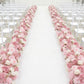 Pre-Arranged Silk Flower Table Runner 40"x16" – Mix Blush Roses, Hydrangeas & Baby's Breath for Wedd