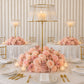 Pre-Arranged Silk Flower Table Runner 40"x16" Mixed Dusty Rose – Roses, Hydrangeas, Chrysanthemums &