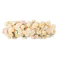 Pre-Arranged Silk Flower Table Runner 40"x16" Mixed Beige – Roses, Hydrangeas, Chrysanthemums & Peon
