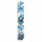 80"x18" Pre-Arranged Silk Flower Runner – Mixed Blue and White Roses, Hydrangeas, Mums & Orchids for