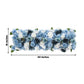 Pre-Arranged Silk Flower Table Runner 40"x16" Light Blue – Artificial Roses, Peonies, Hydrangeas & C