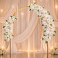 Pre-Arranged Silk Flower Table Runner 40"x16" Cream – Artificial Roses, Peonies, Hydrangeas & Chrysa