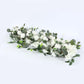 Pre-Arranged Silk Flower Table Runner 40"x16" White – Artificial Roses, Peonies, Hydrangeas & Chrysa
