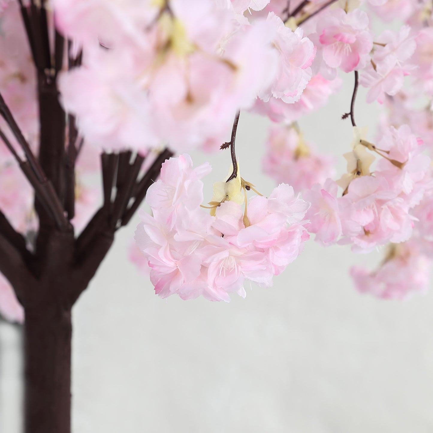 5ft Artificial Cherry Blossom Tree Blush – Silk Sakura Wishing Tree with Sturdy Metal Base & Realistic Fiberglass Trunk