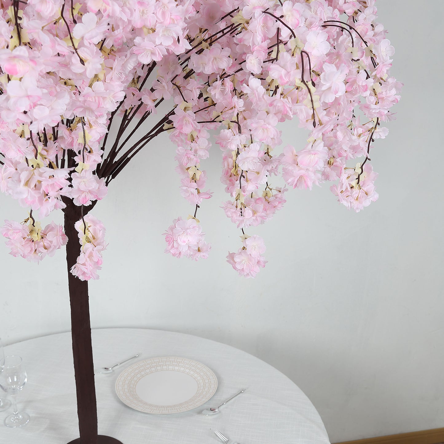 5ft Artificial Cherry Blossom Tree Blush – Silk Sakura Wishing Tree with Sturdy Metal Base & Realistic Fiberglass Trunk