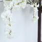 5ft Artificial Cherry Blossom Tree White – Silk Sakura Wishing Tree with Sturdy Metal Base & Realistic Fiberglass Trunk
