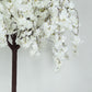 5ft Artificial Cherry Blossom Tree White – Silk Sakura Wishing Tree with Sturdy Metal Base & Realistic Fiberglass Trunk