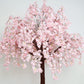 8ft Artificial Cherry Blossom Tree Blush – Silk Sakura Wishing Tree with Sturdy Metal Base & Realistic Fiberglass Trunk