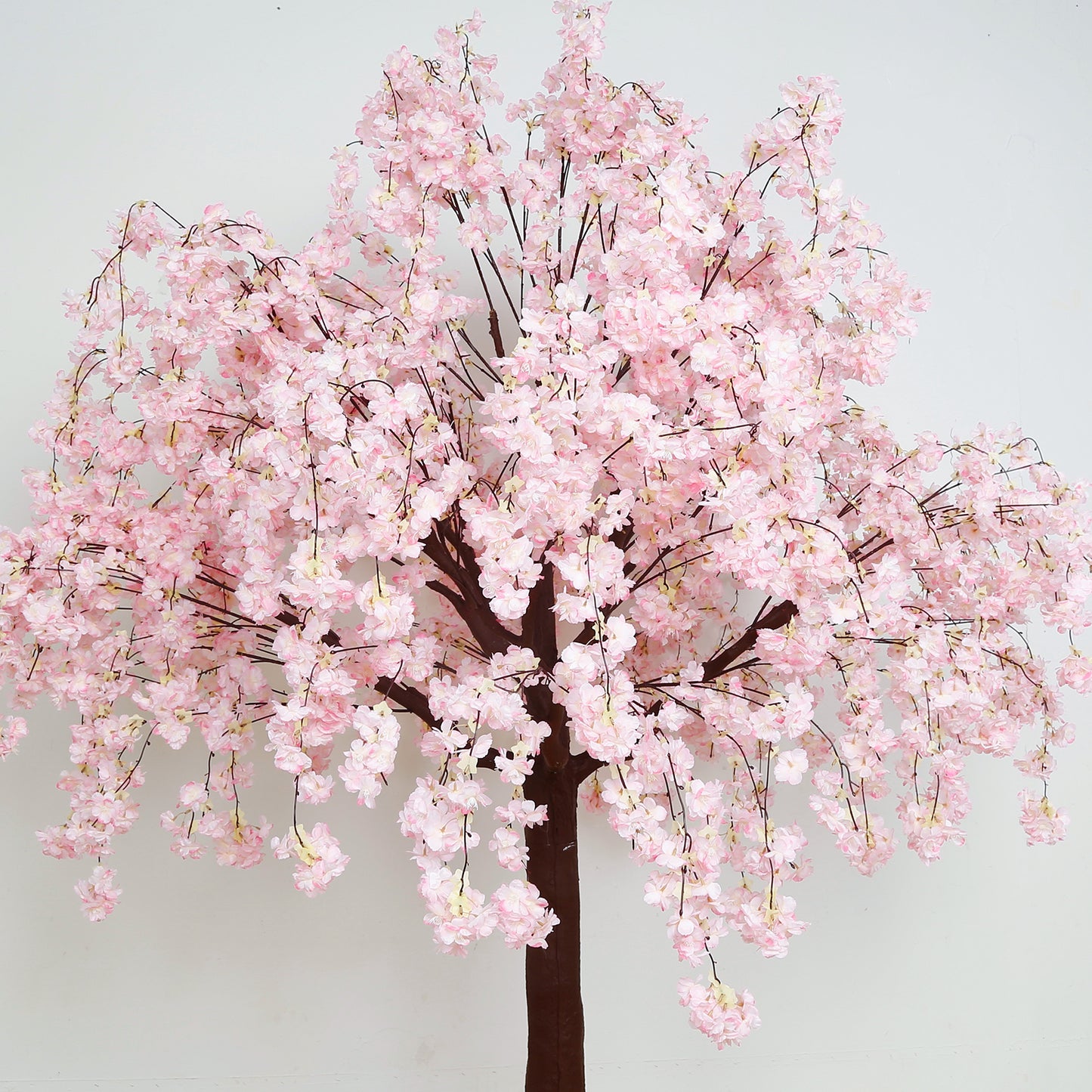 8ft Artificial Cherry Blossom Tree Blush – Silk Sakura Wishing Tree with Sturdy Metal Base & Realistic Fiberglass Trunk