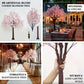8ft Artificial Cherry Blossom Tree Blush – Silk Sakura Wishing Tree with Sturdy Metal Base & Realistic Fiberglass Trunk