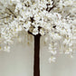8ft Artificial Cherry Blossom Tree White – Silk Sakura Wishing Tree with Sturdy Metal Base & Realistic Fiberglass Trunk