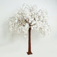 8ft Artificial Cherry Blossom Tree White – Silk Sakura Wishing Tree with Sturdy Metal Base & Realistic Fiberglass Trunk