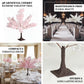 Silk Cherry Blossom Tree Centerpiece 3ft Lavender Lilac – Lifelike Artificial Sakura Wishing Tree wi