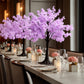 Silk Cherry Blossom Tree Centerpiece 3ft Lavender Lilac – Lifelike Artificial Sakura Wishing Tree wi