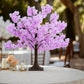 Silk Cherry Blossom Tree Centerpiece 3ft Lavender Lilac – Lifelike Artificial Sakura Wishing Tree wi
