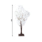 White artificial cherry blossom tree centerpiece, 3ft tall.