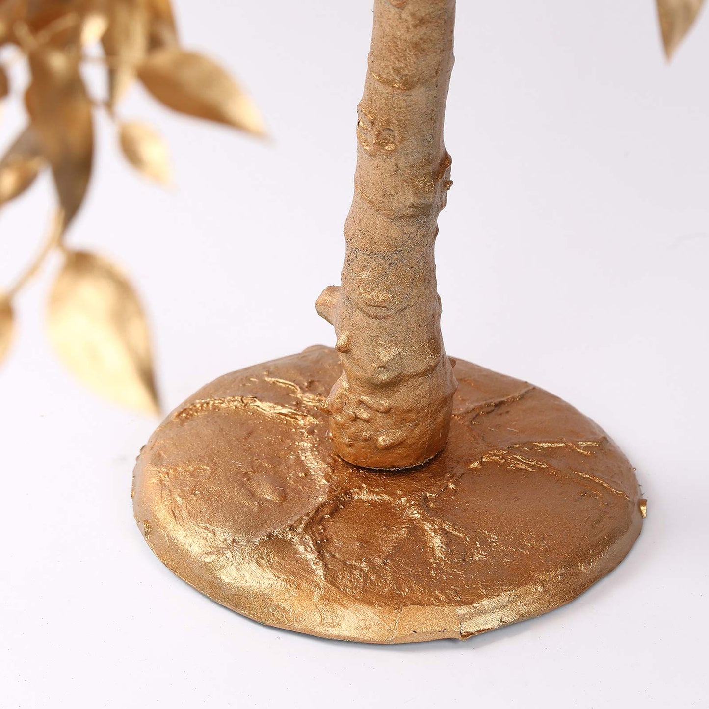 3ft Golden Faux Leaf Trees with Natural-Look Trunks – Floor Décor for Venues & Events