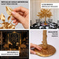 3ft Golden Faux Leaf Trees with Natural-Look Trunks – Floor Décor for Venues & Events