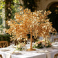 3ft Golden Faux Leaf Trees with Natural-Look Trunks – Floor Décor for Venues & Events