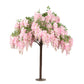 5ft Freestanding Blush Wisteria Artificial Tree – Cascading Silk Flower Display for Weddings & Events