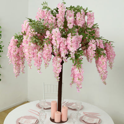 Blush Silk Wisteria Tree