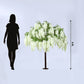 5ft Freestanding White Wisteria Artificial Tree – Cascading Silk Flower Display for Weddings & Events