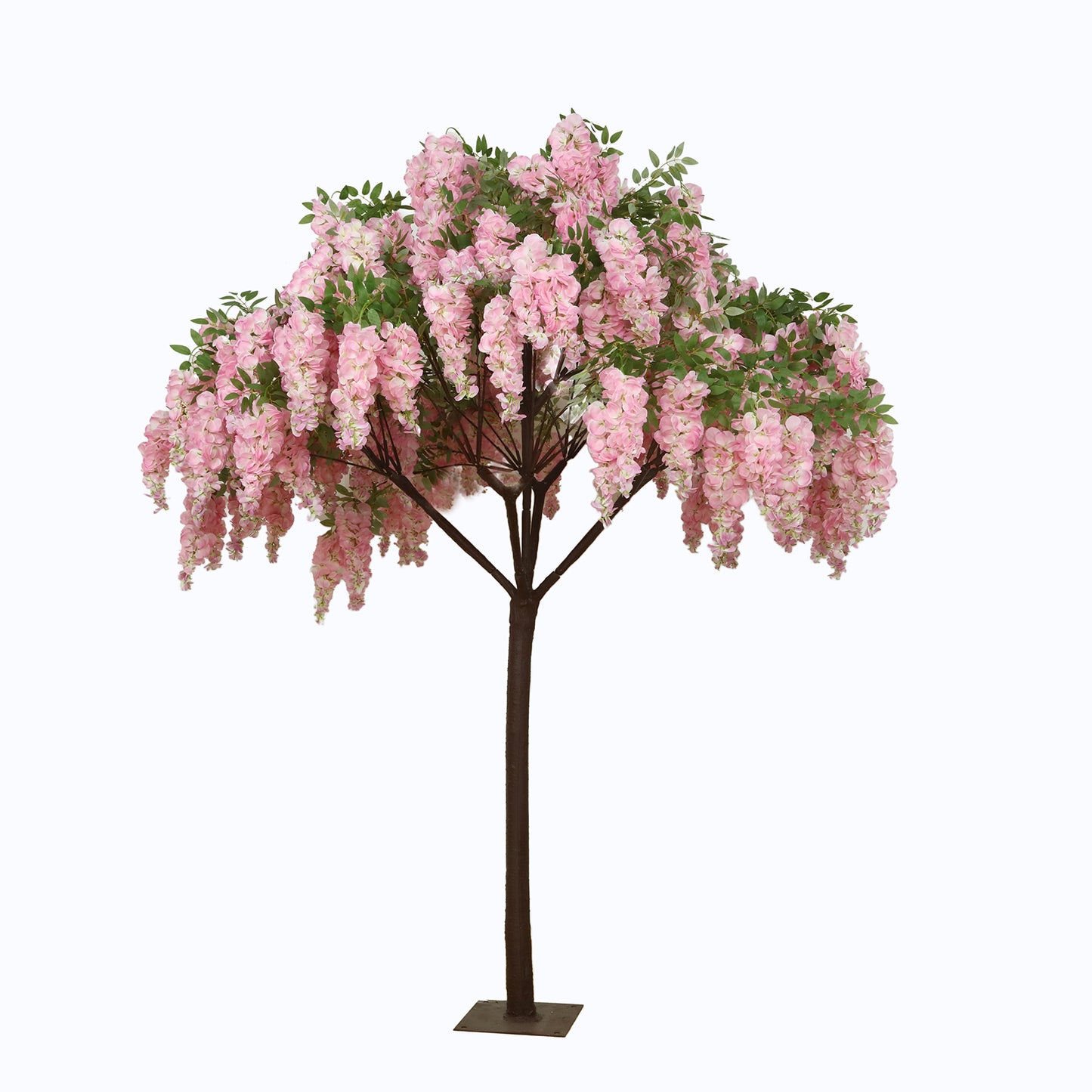 7ft Freestanding Blush Wisteria Artificial Tree – Cascading Silk Flower Display for Weddings & Events