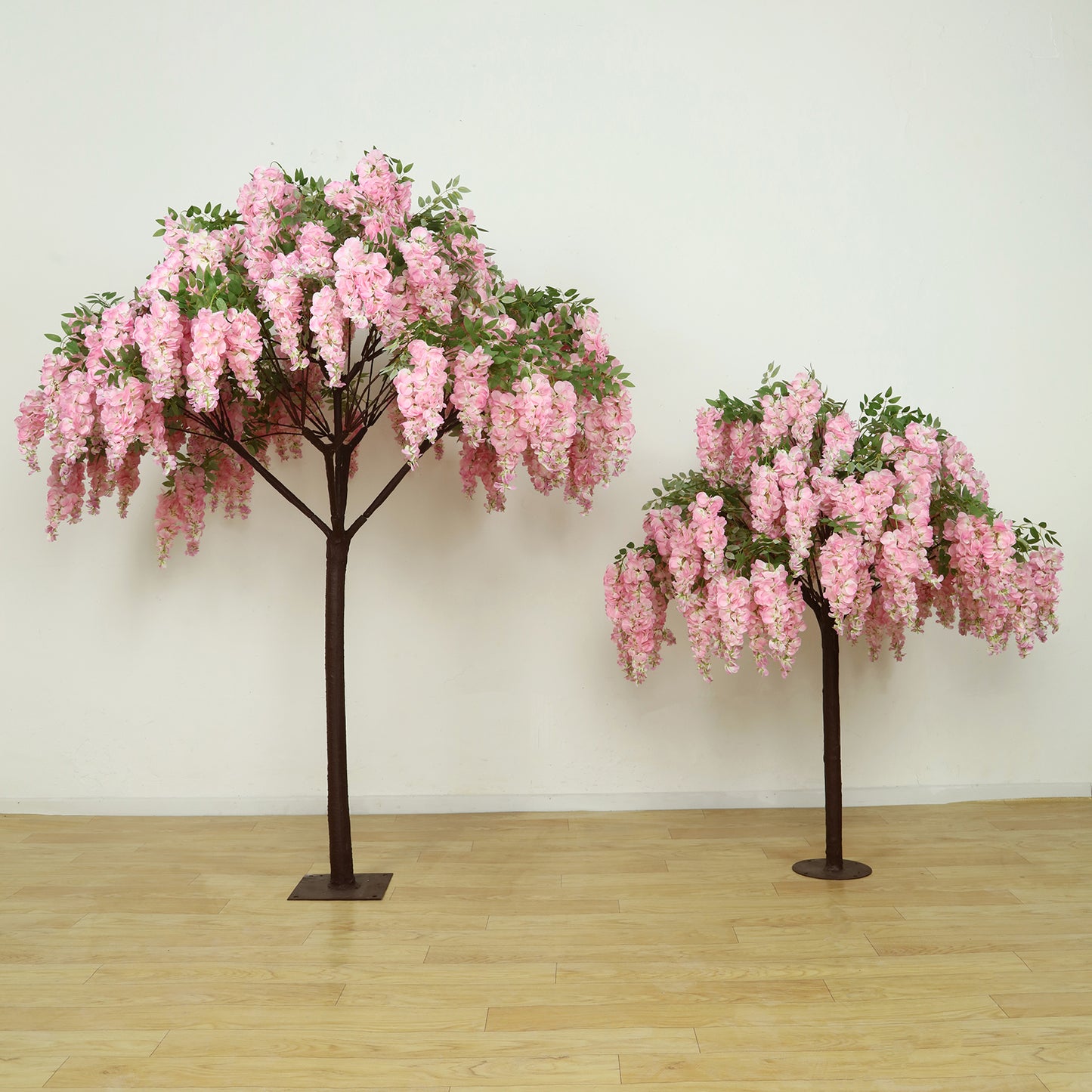 7ft Freestanding Blush Wisteria Artificial Tree – Cascading Silk Flower Display for Weddings & Events
