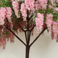 7ft Freestanding Blush Wisteria Artificial Tree – Cascading Silk Flower Display for Weddings & Events