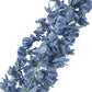 42" Silk Hanging Wisteria Flower Garland Vines in Dusty Blue, Elaborated 5 Full Strands in 1 Bush