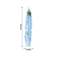 42" Silk Hanging Wisteria Flower Garland Vines in Light Blue, Elaborated 5 Full Strands in 1 Bush